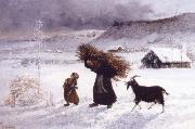 Gustave Courbet The Poor woman of the Village oil
